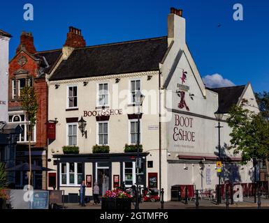 Darlington, eine große Marktstadt in der Grafschaft Durham, England. Stockfoto