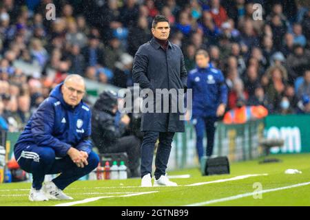 Leeds, Großbritannien. Oktober 2021. Xisco Manager von Watford während des Spiels in Leeds, Vereinigtes Königreich am 10/2/2021. (Foto von James Heaton/News Images/Sipa USA) Quelle: SIPA USA/Alamy Live News Stockfoto