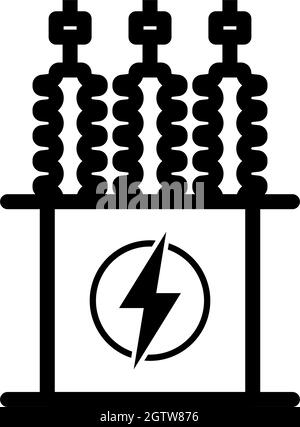 Symbol Für Elektrischen Transformator Stock Vektor