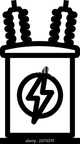 Symbol Für Elektrischen Transformator Stock Vektor