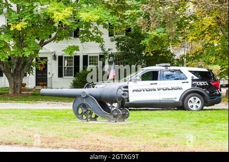 Kundgebung für Abtreibungsjustiz im Rathaus. Acton, Massachusetts. Oktober 2021. Stockfoto
