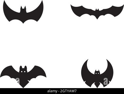 Bat Ilustration Vektor Symbol Logo Vorlage Stock Vektor