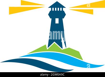 Vorlage Für Das Light House-Logo Stock Vektor