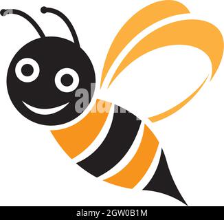 Bee Logo Vorlage Vektor icon Abbildung design Stock Vektor