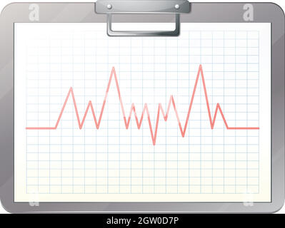 Eine Krankenschwester-Akte mit einem Datensatz Stock Vektor