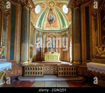 Kapelle im Queluz Palast Innenraum - Queluz, Portugal Stockfoto