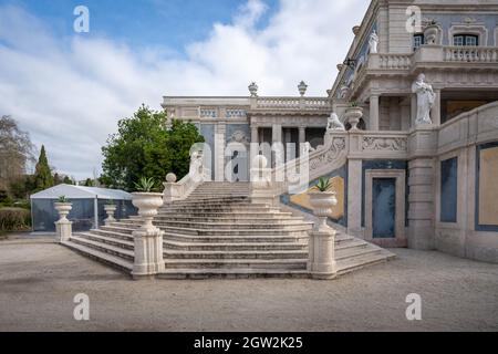 Robillon Treppe am Queluz Palast - Queluz, Portugal Stockfoto