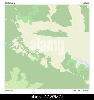 Santa Lucia, Rom, Italien, Latium, N 41 53' 18'', E 13 4' 50'', map, Timeless Map veröffentlicht im Jahr 2021. Reisende, Entdecker und Abenteurer wie Florence Nightingale, David Livingstone, Ernest Shackleton, Lewis and Clark und Sherlock Holmes haben sich bei der Planung von Reisen zu den entlegensten Ecken der Welt auf Karten verlassen.Timeless Maps kartiert die meisten Orte auf der Welt und zeigt die Verwirklichung großer Träume Stockfoto
