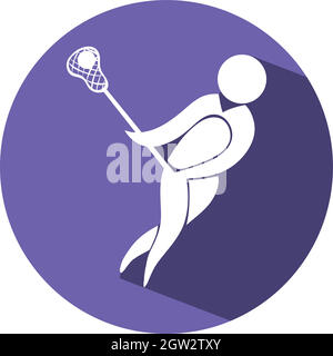 Sport-Icon-Design für Cricket Stock Vektor