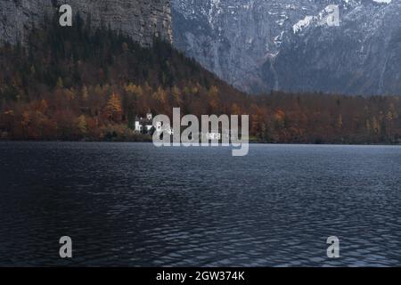 Obertraun und Schloss Grub - Hallstatt, Österreich Stockfoto