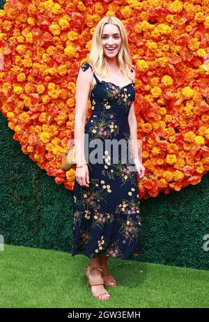 Los Angeles, Ca. Oktober 2021. Brianne Howey nimmt am 2. Oktober 2021 am Veuve Clicquot Polo Classic in Los Angeles, ca. Quelle: Tony Forte/Media Punch/Alamy Live News Stockfoto