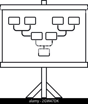 Platine mit Fußball oder Football Feld Schema-icon Stock Vektor