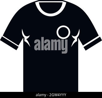 Soccer shirt Symbol, einfachen Stil Stock Vektor