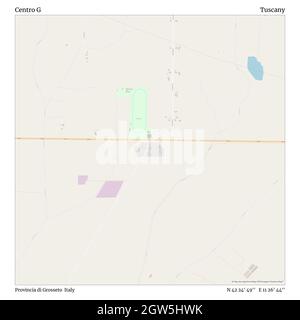 Centro G, Provincia di Grosseto, Italien, Toskana, N 42 24' 49'', E 11 26' 44'', map, Timeless Map veröffentlicht im Jahr 2021. Reisende, Entdecker und Abenteurer wie Florence Nightingale, David Livingstone, Ernest Shackleton, Lewis and Clark und Sherlock Holmes haben sich bei der Planung von Reisen zu den entlegensten Ecken der Welt auf Karten verlassen.Timeless Maps kartiert die meisten Orte auf der Welt und zeigt die Verwirklichung großer Träume Stockfoto