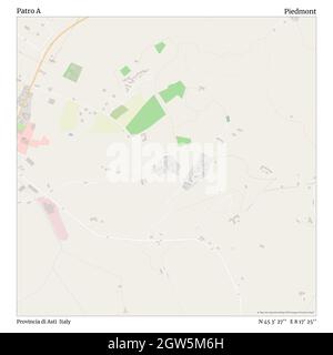 Patro A, Provincia di Asti, Italien, Piemont, N 45 3' 27'', E 8 17' 25'', map, Timeless Map veröffentlicht im Jahr 2021. Reisende, Entdecker und Abenteurer wie Florence Nightingale, David Livingstone, Ernest Shackleton, Lewis and Clark und Sherlock Holmes haben sich bei der Planung von Reisen zu den entlegensten Ecken der Welt auf Karten verlassen.Timeless Maps kartiert die meisten Orte auf der Welt und zeigt die Verwirklichung großer Träume Stockfoto