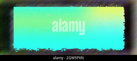 Ein abstraktes neonfarbenes Grunge-Randbild. Stockfoto