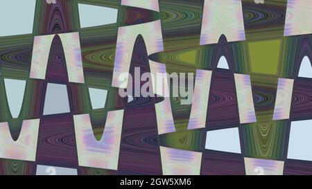 Eine abstrakte Wellig psychedelischen Hintergrundbild. Stockfoto