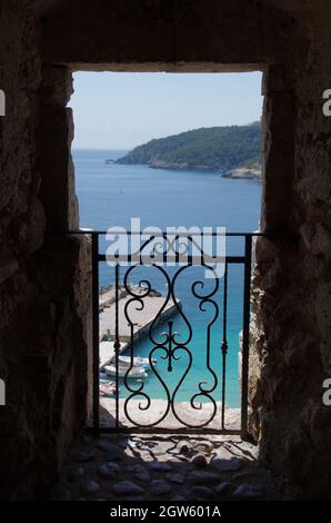Blick von der Insel San Nicola, Tremiti-Inseln, Adria, Apulien, Italien Stockfoto