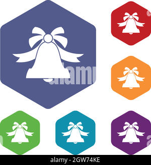 Bell Icons set Stock Vektor