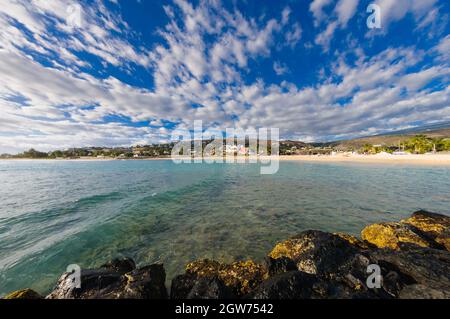 Strand von Saint Gilles auf der Insel Reunion Stockfoto