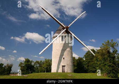 Windmühle Rimbault, Beauvoir-sur-Niort, Deux-Sevres (79), Region Nouvelle-Aquitaine, Frankreich Stockfoto