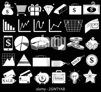 Verschiedene Symbole Stock Vektor