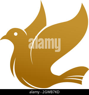 Bird Dove Icon Logo Design Vorlage Illustration Stock Vektor