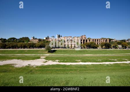 Italien, Rom, Circus Maximus und Palatin Stockfoto