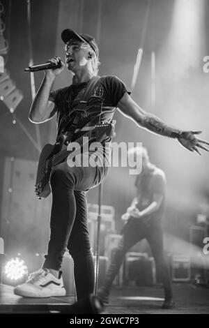 All Time Low Live bei O2 Apollo Manchester, Großbritannien 26. September 2021 Stockfoto