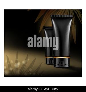 Beste Kosmetik Kreative Werbebanner Vektor Stock Vektor