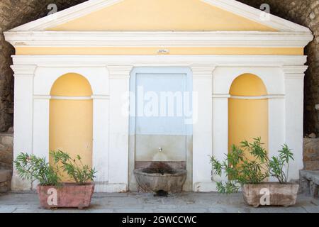 Algajola Dorf oder Stadt in Korsika in der Balagne im Sommer Stockfoto