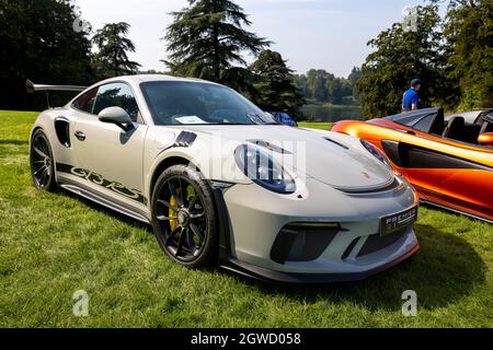 Premier GT Performance and Luxury Car Specialist - atemberaubender Porsche GT3 auf dem Concours d'Elegance am 5. September 2021 Stockfoto