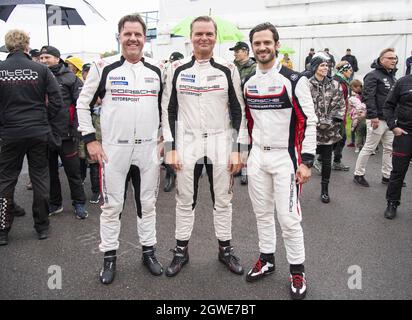 Prinz Carl Philip fährt den Porsche Carrera Cup Scandinavia im Endlauf von Mantorp. Schweden am 2. Oktober 2021. Foto von Johan Valkonen/Stella Picturs/ABACAPRESS.COM Stockfoto
