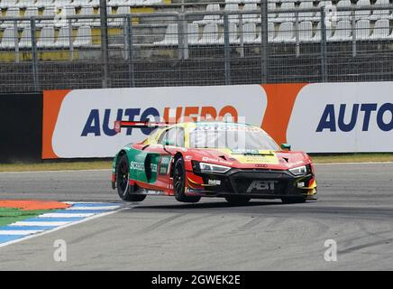 03.10.2021, Hockenheimring, Hockenheim, DTM 2021, Hockenheimring, 01.10. - 03.10.2021, im Bild Lucas di Grassi (BH # 37), Audi R8 LMS GT3 Stockfoto