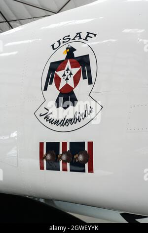 Ein McDonnell Douglas F-4E Phantom II Kämpfer im Pima Air & Space Museum, Tucson, Arizona. Stockfoto