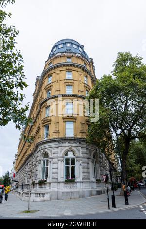 Das gehobene Corinthia London Hotel, Whitehall Place, im Zentrum von London SW1, England Stockfoto