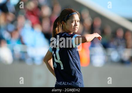 Manchester, Großbritannien. Oktober 2021. Manchester City Academy Stadium, Manchester, 3. Oktober 2021 Barclays FA Women's Super League- Manchester City Women vs West Ham Women Credit: Touchlinepics/Alamy Live News Stockfoto