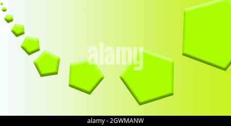 Schöne hellgrüne Farbe 3D Illustration-Bild-Hintergrund-Design Stockfoto