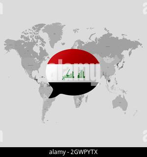 Nationale Flaggen und weltweite Probleme Stockfoto