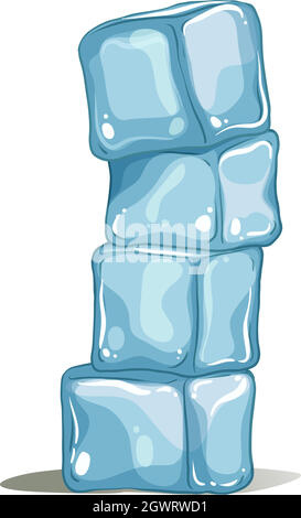 Ein Haufen Eiswürmchen Stock Vektor