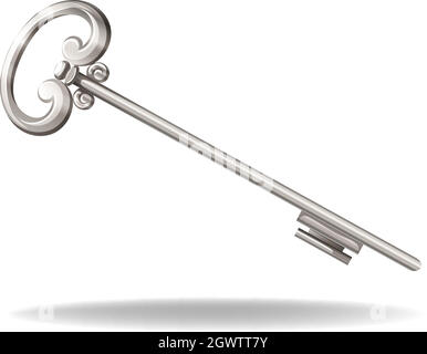 Silberne Schlüssel Stock Vektor