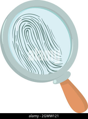 Cartoon-Stil-Ikone zu vergrößern Stock Vektor