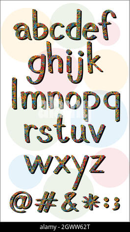 Alphabete Stock Vektor