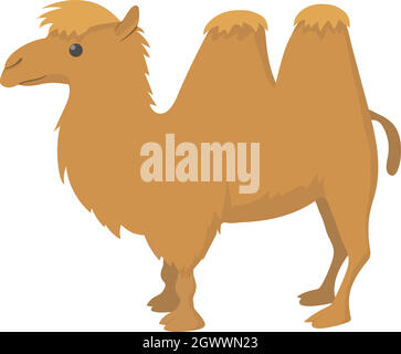 Kamel-Symbol, Cartoon-Stil Stock Vektor