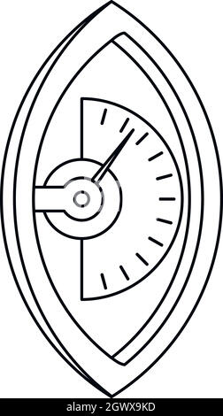 Hand dynamometer Symbol, outline Style Stock Vektor