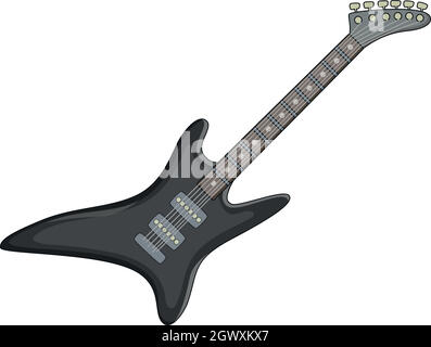 E-Gitarre-Symbol, Cartoon-Stil Stock Vektor