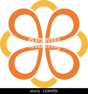 Beauty Vektor Blumen Design Logo Vorlage Symbol Stock Vektor