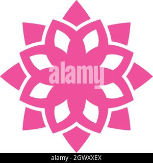 Beauty Vektor Blumen Design Logo Vorlage Symbol Stock Vektor