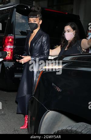 New York, NY, USA. Oktober 2021. Ruth Negga hat am 03. Oktober 2021 die Premiere der NYFF59 in New York City verlassen. Quelle: Rw/Media Punch/Alamy Live News Stockfoto