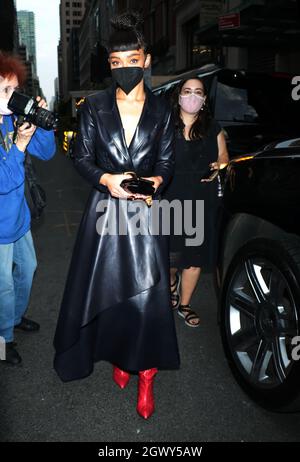 New York, NY, USA. Oktober 2021. Ruth Negga hat am 03. Oktober 2021 die Premiere der NYFF59 in New York City verlassen. Quelle: Rw/Media Punch/Alamy Live News Stockfoto